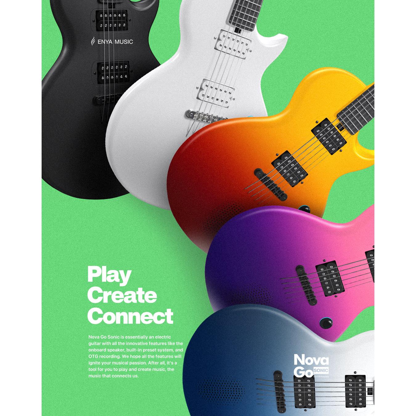 Đàn Guitar Enya Nova Go Sonic Colorful