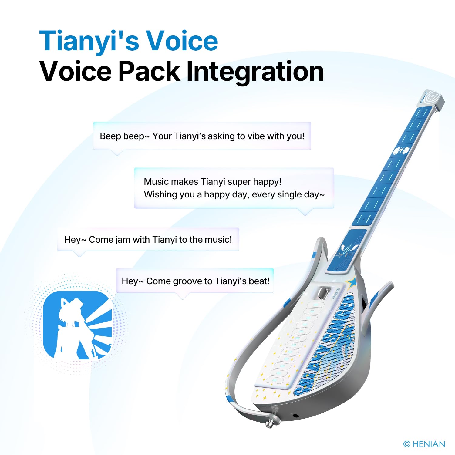 Đàn Guitar Enya Cyber-G Galaxy Singer - Luo Tianyi