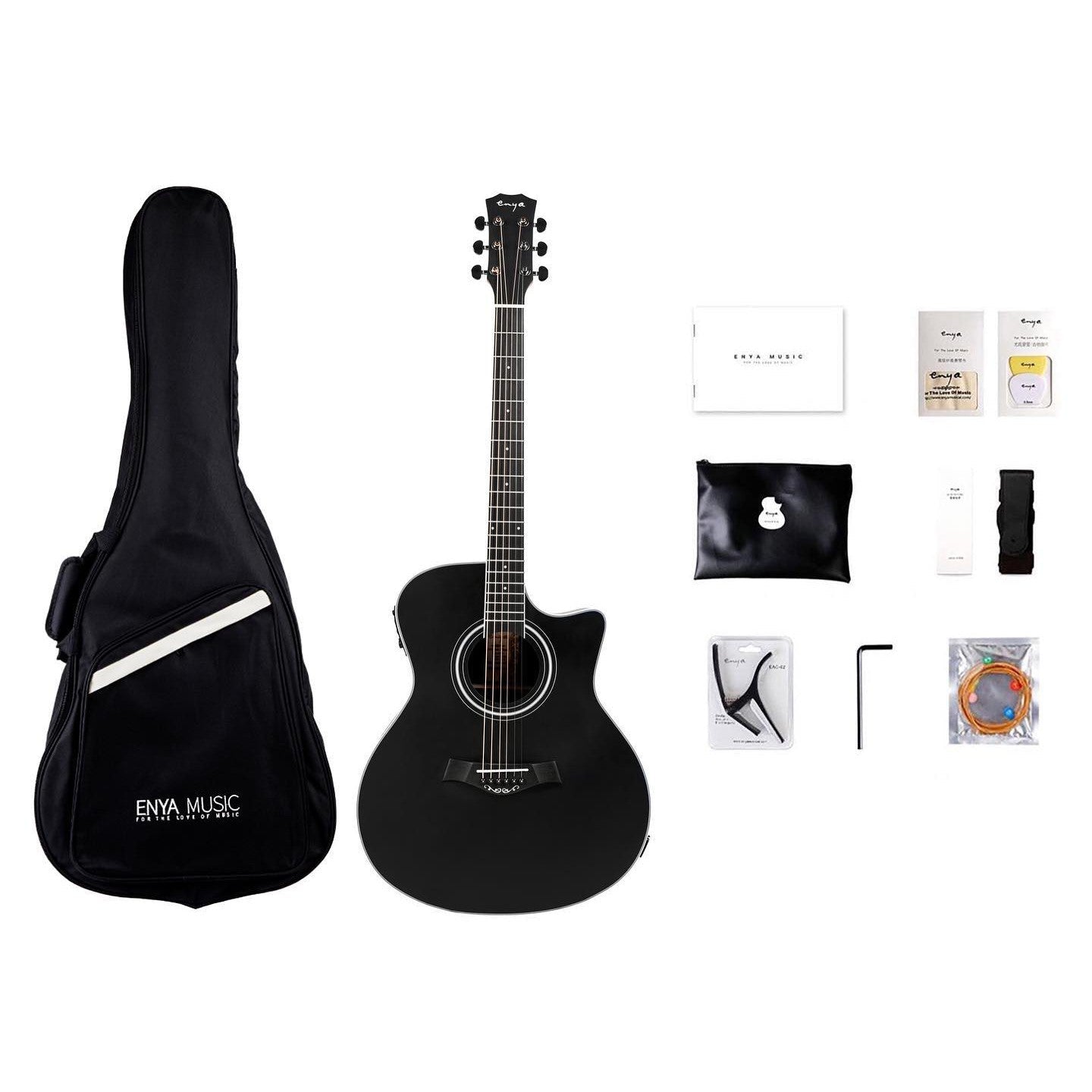 Đàn Guitar Enya EAG 40C - Black