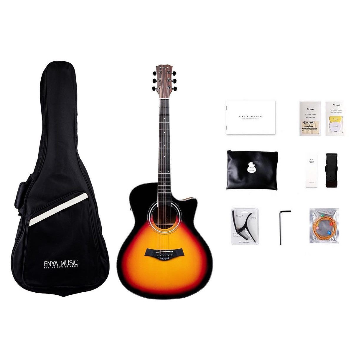 Đàn Guitar Enya EAG 40C EQ - Sunburst