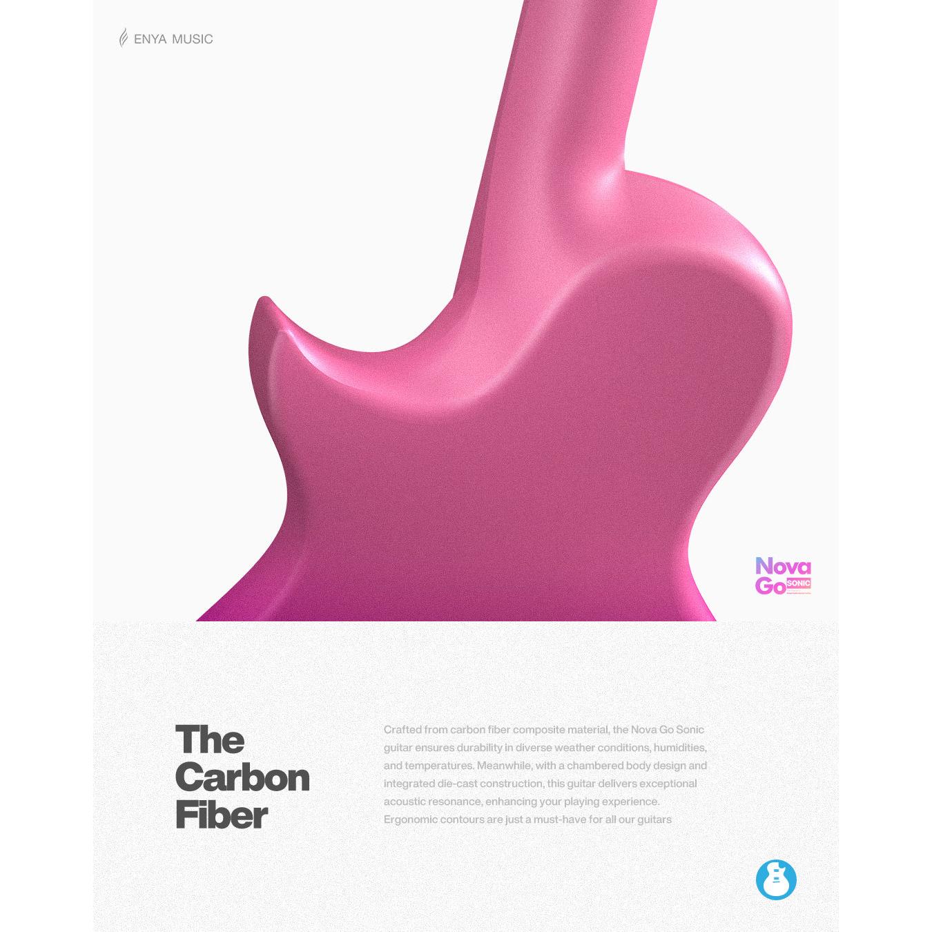 Đàn Guitar Enya Nova Go Sonic Colorful