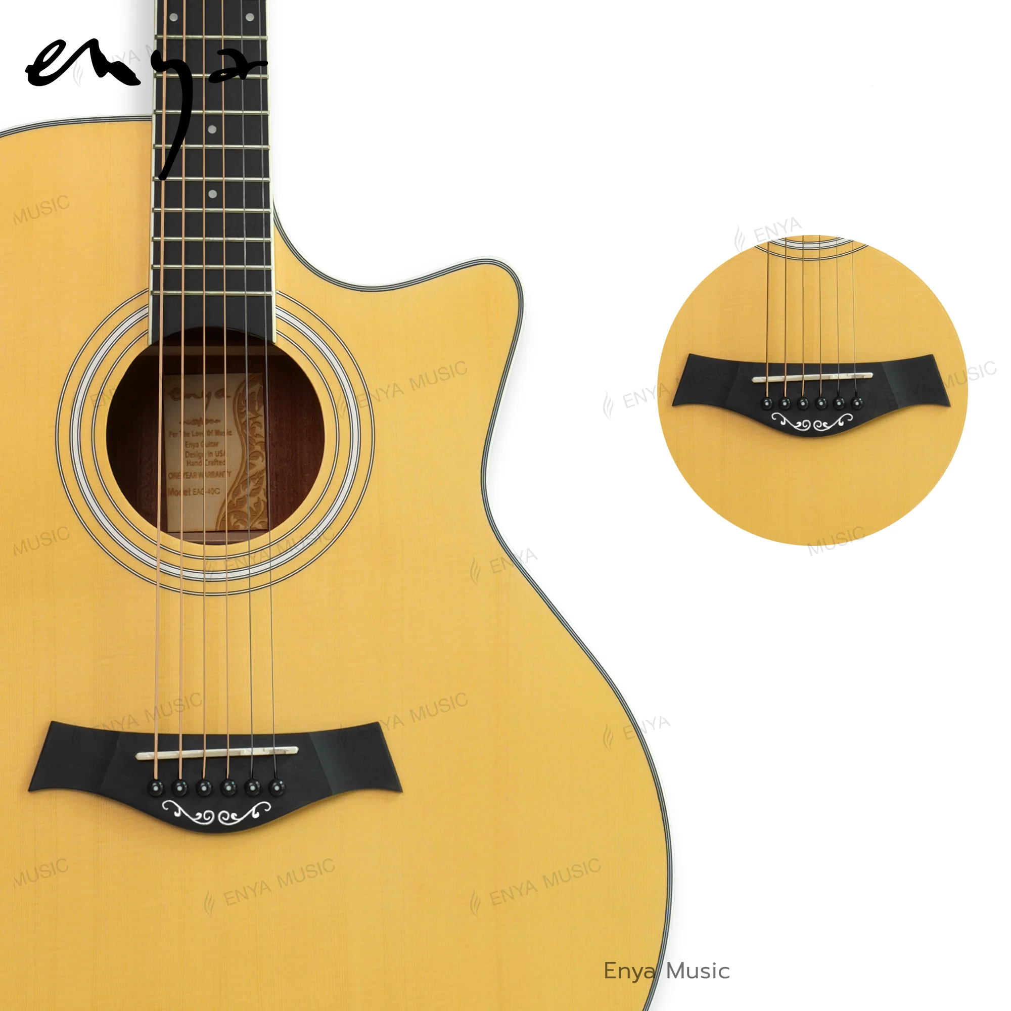 Đàn Guitar Enya 40 Grand Auditorium