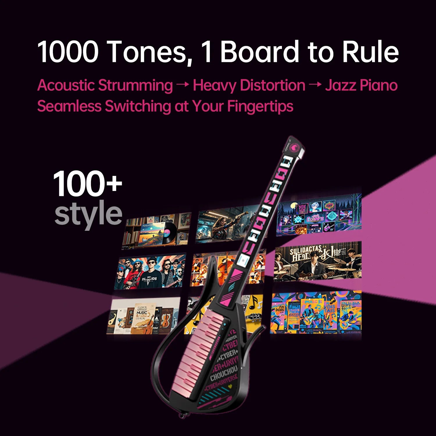 Đàn Guitar Enya Cyber G Keyboard - Chou Chou