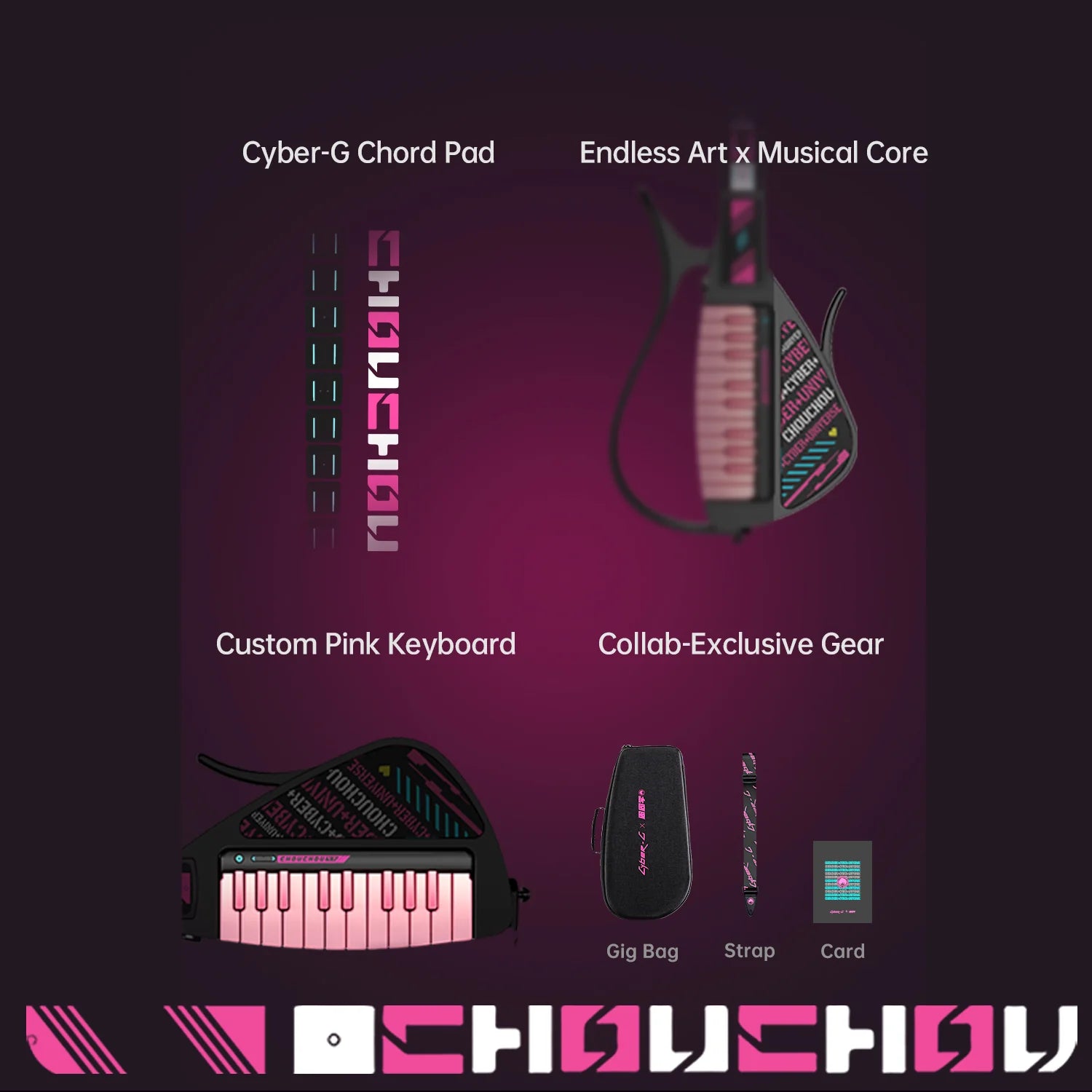Đàn Guitar Enya Cyber G Keyboard - Chou Chou