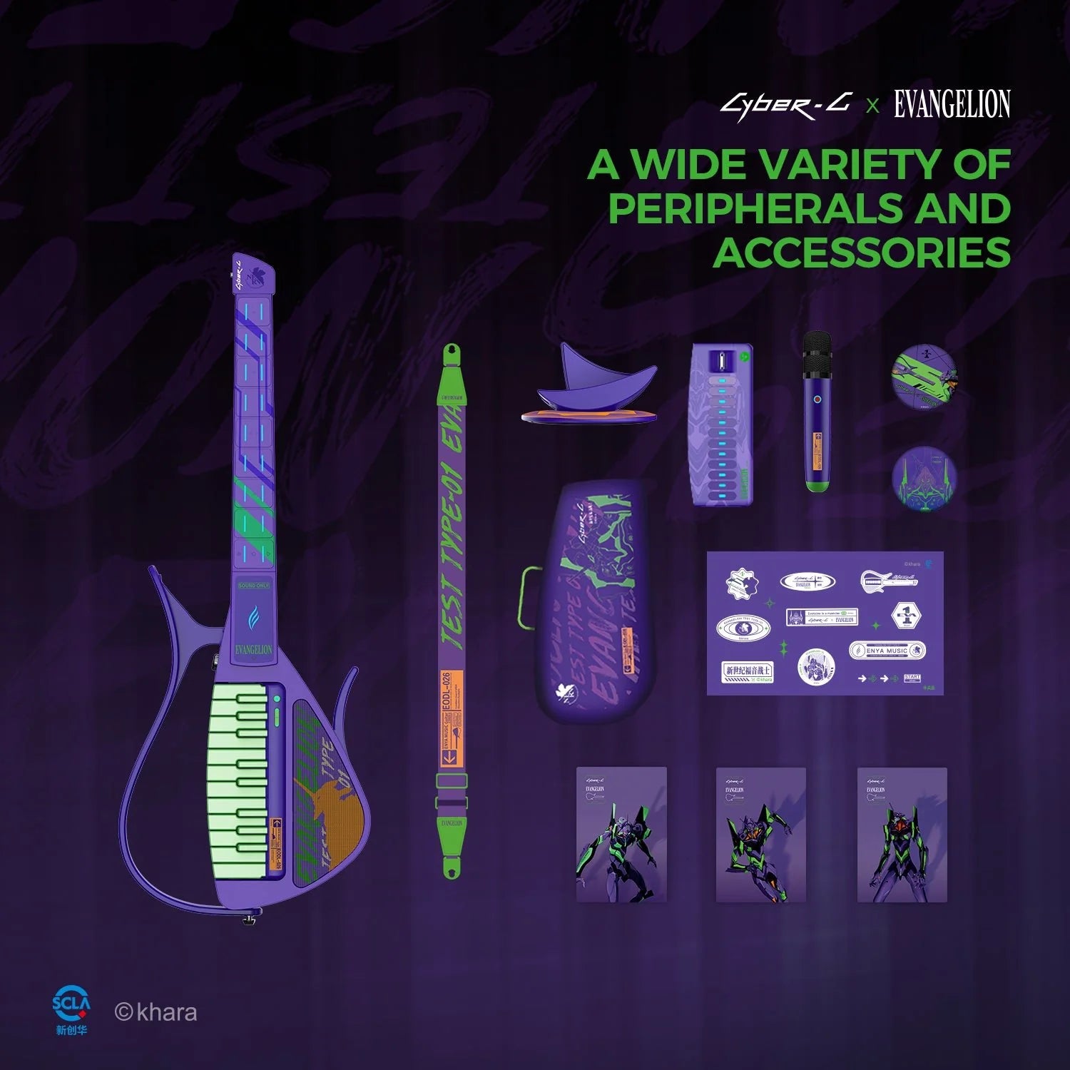 Đàn Guitar Enya Cyber G Keyboard - Eva