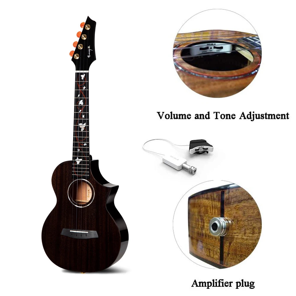 Đàn Ukulele Enya EUT M6 EQ - Black