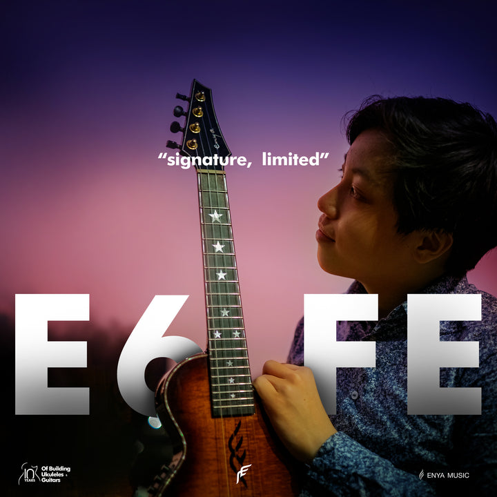 Đàn Ukulele Enya EUT E6 FE Koa EQ - Limited Edition