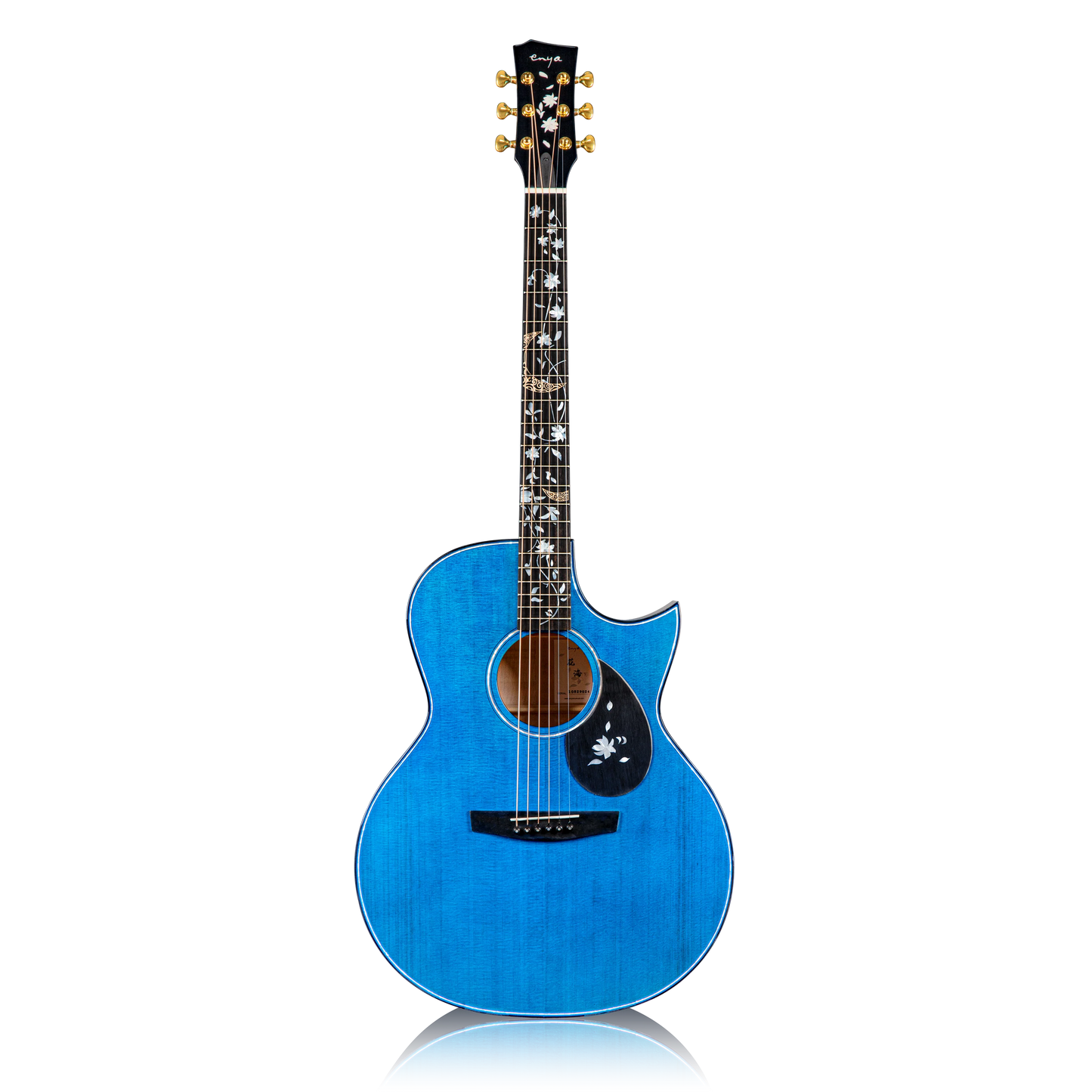 Đàn Guitar Enya Flowers Ocean Standard AJ EQ LR Baggs - Blue