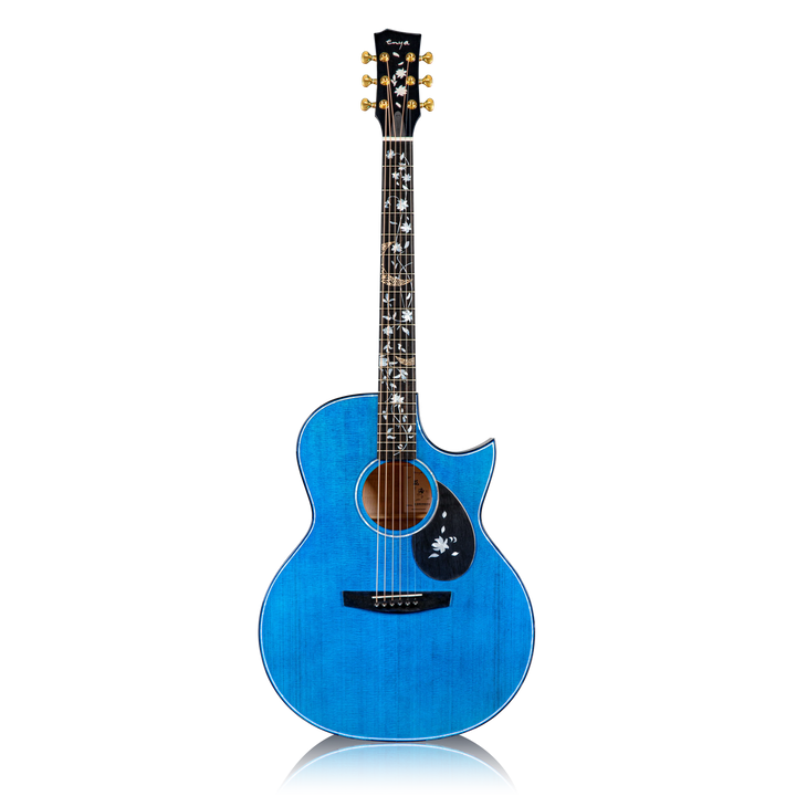 Đàn Guitar Enya Flowers Ocean Standard AJ EQ LR Baggs - Blue