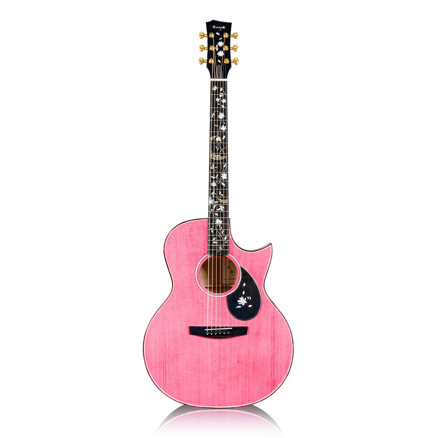 Đàn Guitar Enya Flowers Ocean Standard AJ EQ LR Baggs - Pink