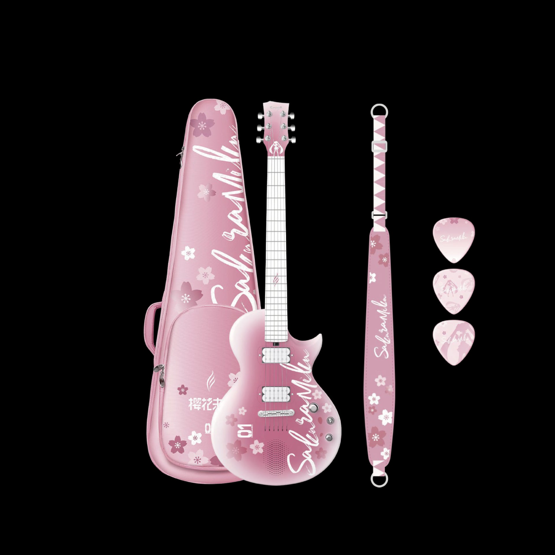Đàn Guitar Enya Nova Go Sonic - Hatsune Miku Pink