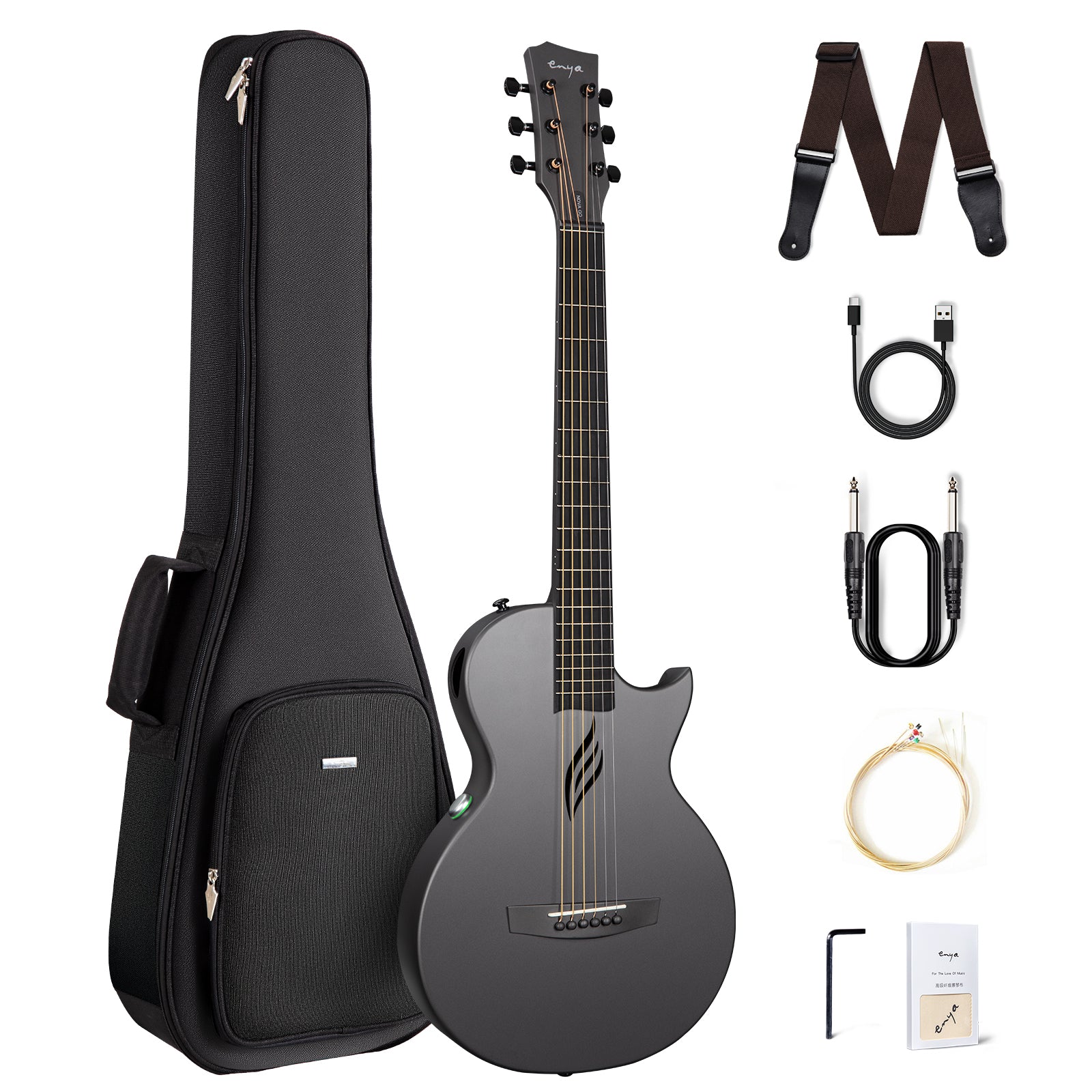 Đàn Guitar Enya Nova Go EQ SP1 AcousticPlus 2.0 - Black