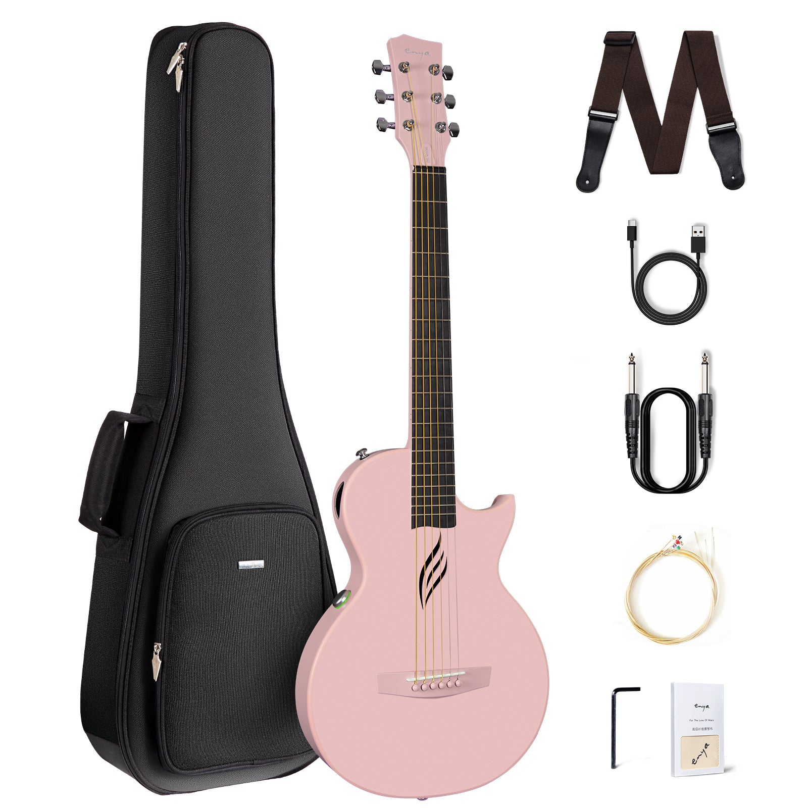 Đàn Guitar Enya Nova Go EQ SP1 AcousticPlus 2.0 - Pink
