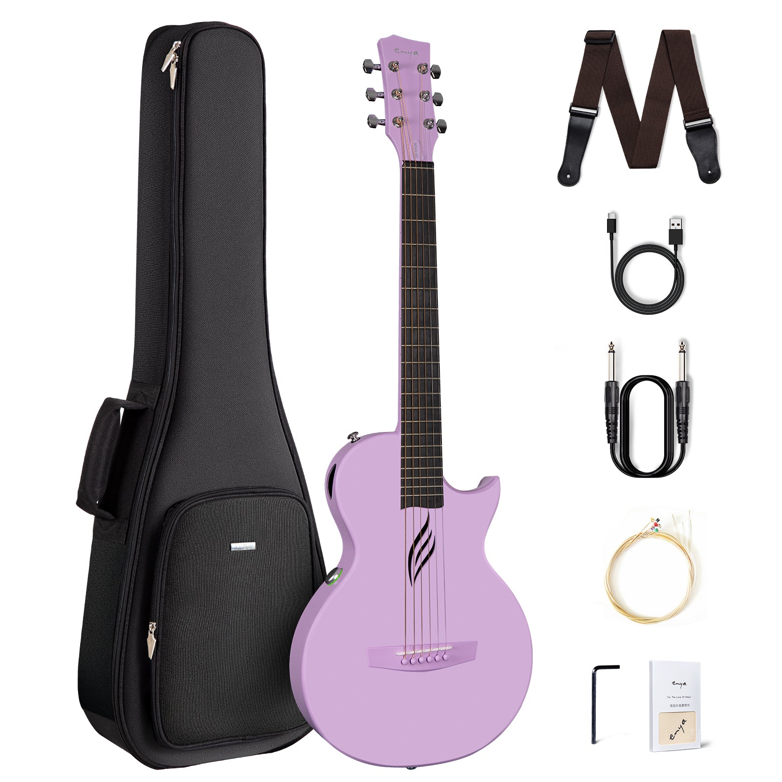 Đàn Guitar Enya Nova Go EQ SP1 AcousticPlus 2.0 - Purple