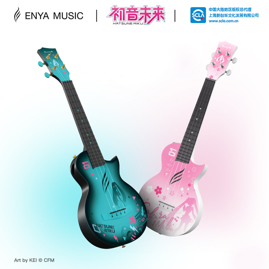 Đàn Ukulele Enya Nova U - Hatsune Miku Blue