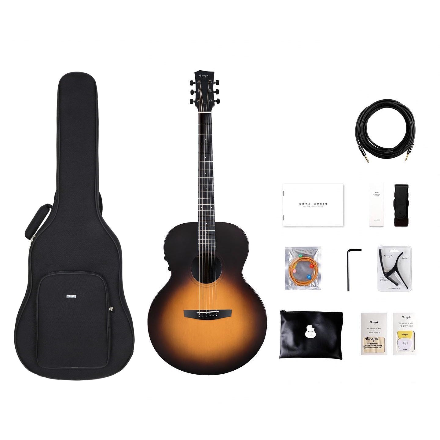 Đàn Guitar Enya EA X1 Pro EQ AcousticPlus - Sunburst