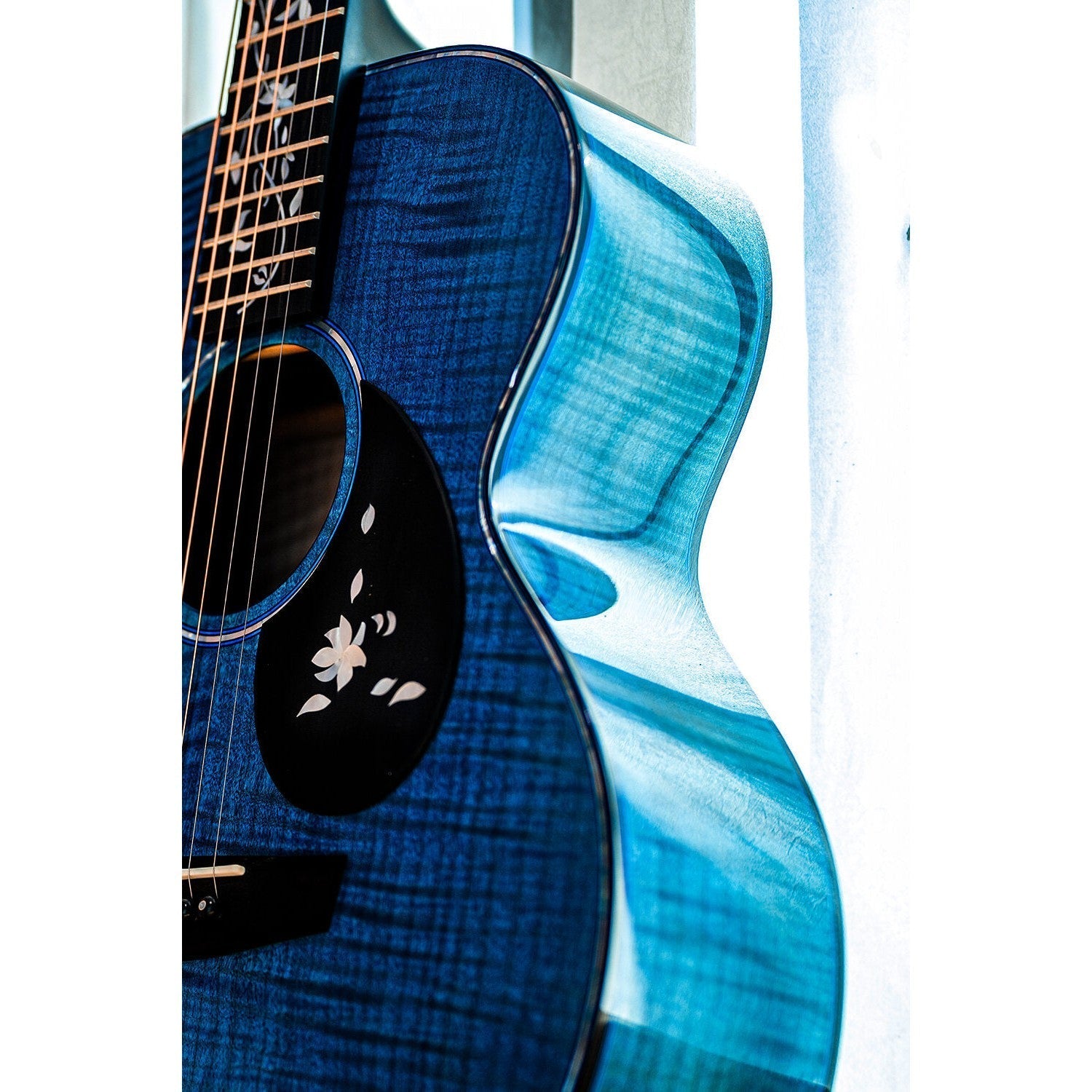 Đàn Guitar Enya Flowers Ocean Limited OM EQ LR Baggs