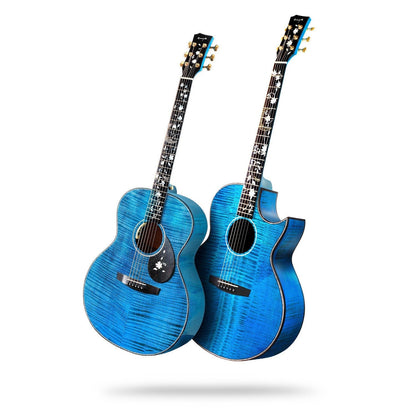 Đàn Guitar Enya Flowers Ocean Limited OM EQ LR Baggs