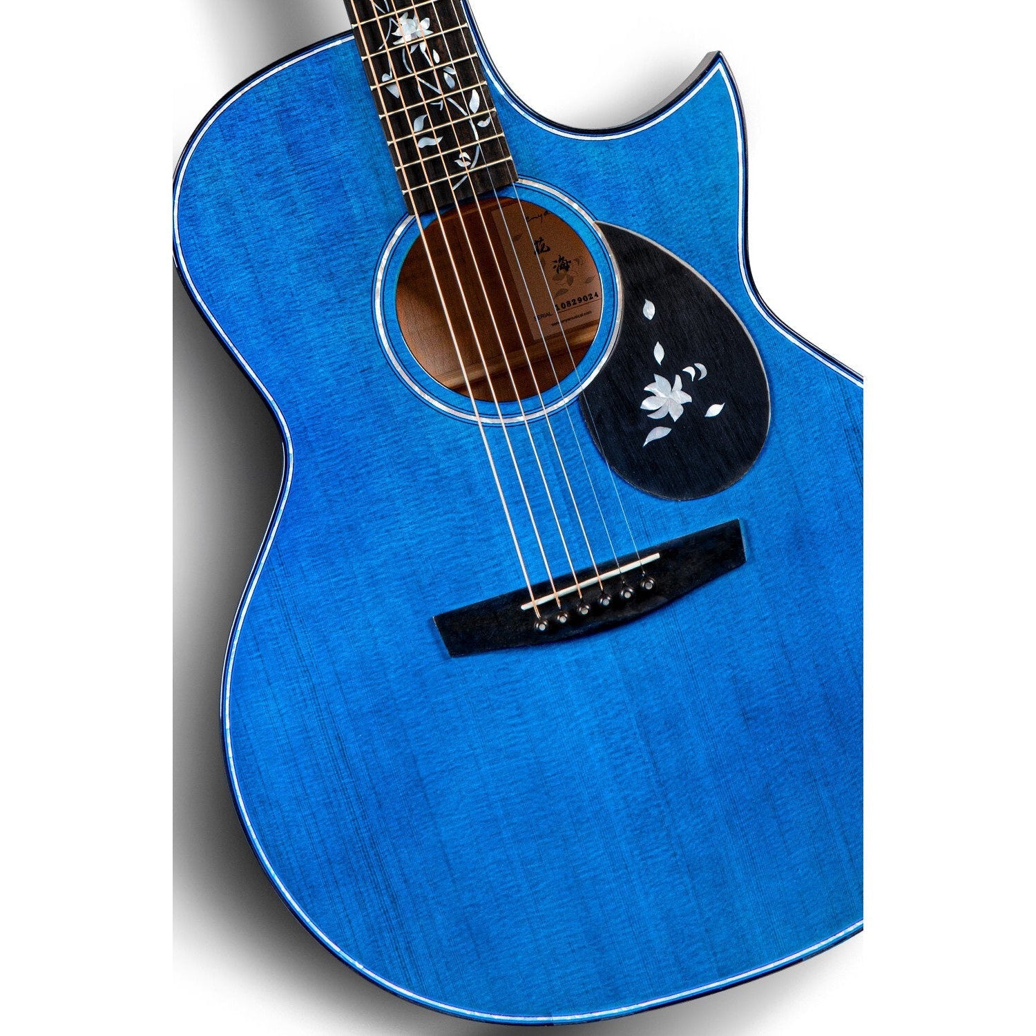 Đàn Guitar Enya Flowers Ocean Standard AJ EQ LR Baggs - Blue