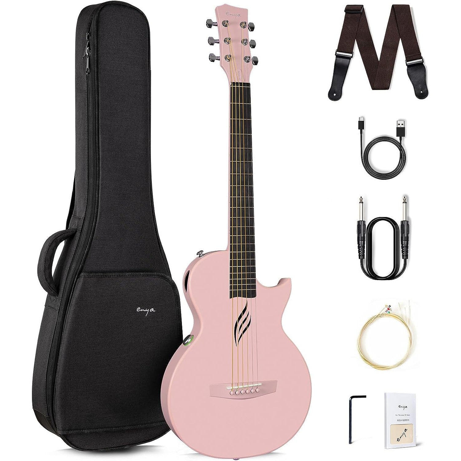 Đàn Guitar Enya Nova Go SP1 AcousticPlus - Pink