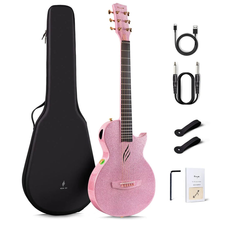 Đàn Guitar Enya Nova Go SP1 AcousticPlus 2.0 - Sparkle Pink