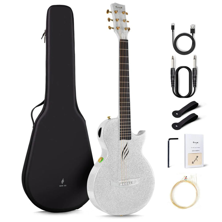 Đàn Guitar Enya Nova Go SP1 AcousticPlus - Sparkle Silver